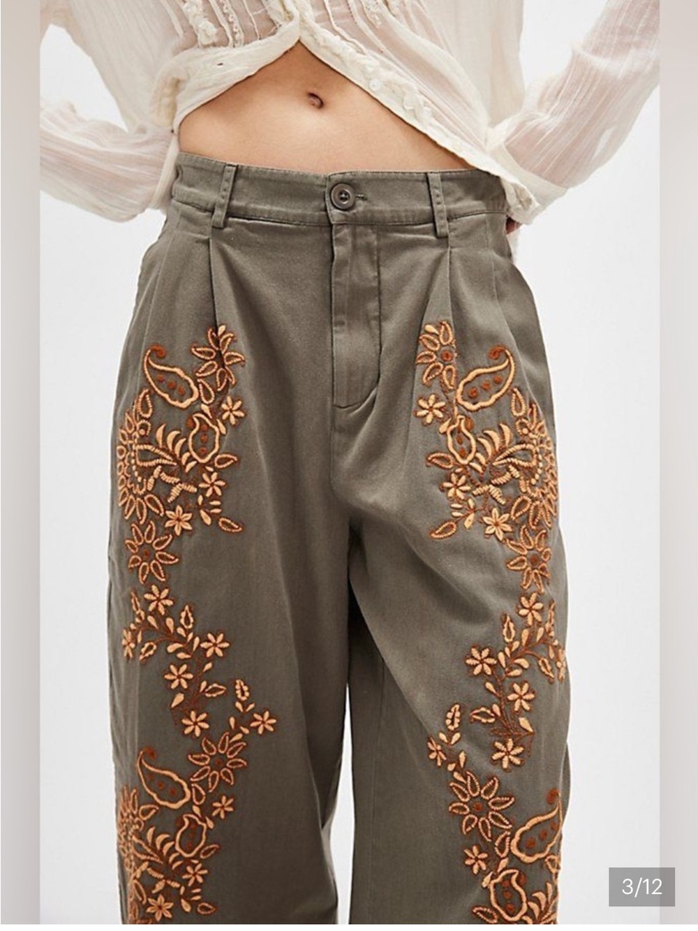 Free People Marrakesh Embroidered Pants - Picture 3 of 9